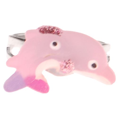 Ringetje dolfijn roze