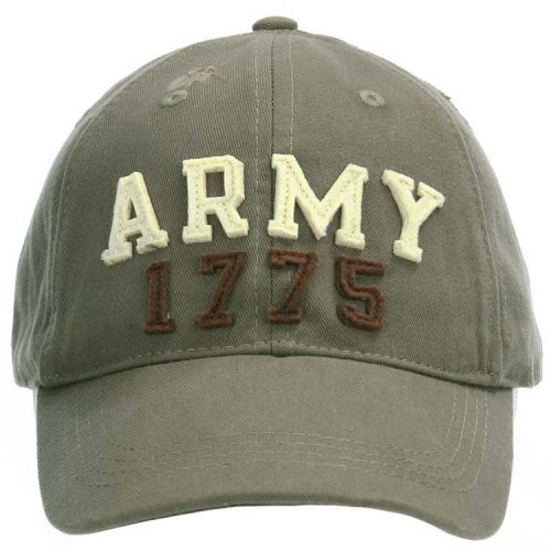 Baseballcap stone washed - ARMY 1775 - Groen