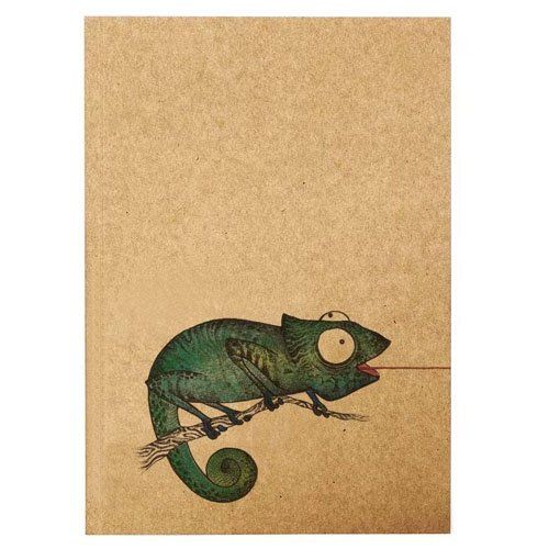 Notitieboekje - Kameleon Groen - A6 - Blanco