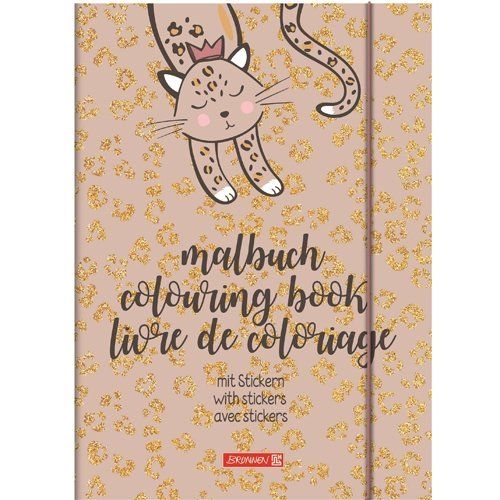 Kleurboek met stickers - Sweet Wild Cat