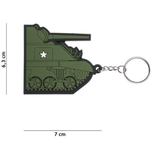 Sleutelhanger PVC - Voorkant van Sherman Tank
