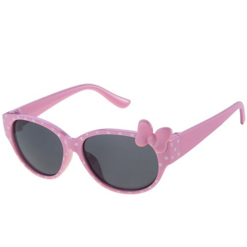 Meisjeszonnebril roze met polkadot en strikje 0-4jr - 100% UV cat 3