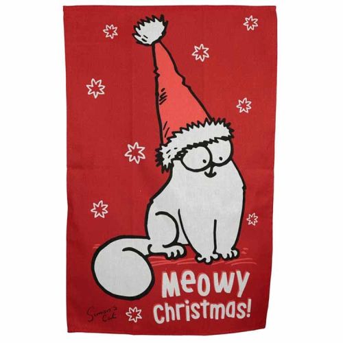 Theedoek - Simon's Cat - Meowy Christmas