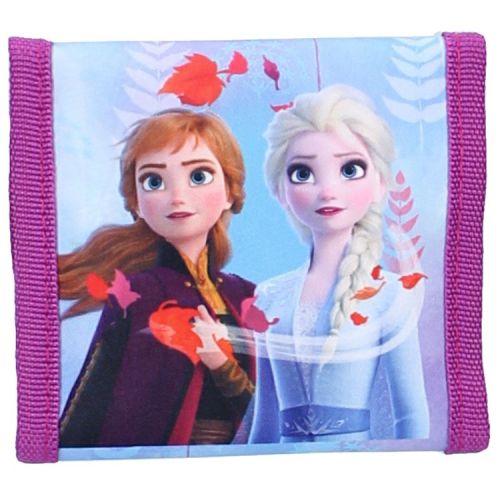 Portemonnee Frozen Anna en Elsa blauw met paars