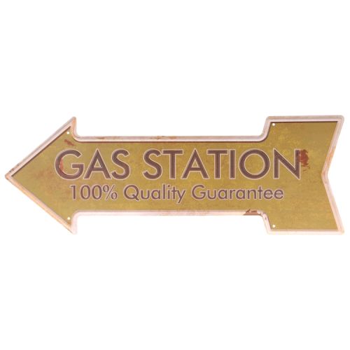 Metalen pijl - gas station