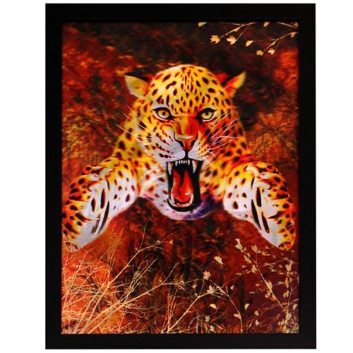 3d schilderij luipaard, wolf, tijger