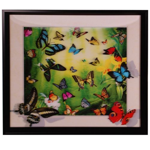 3-d schilderij vlinders 