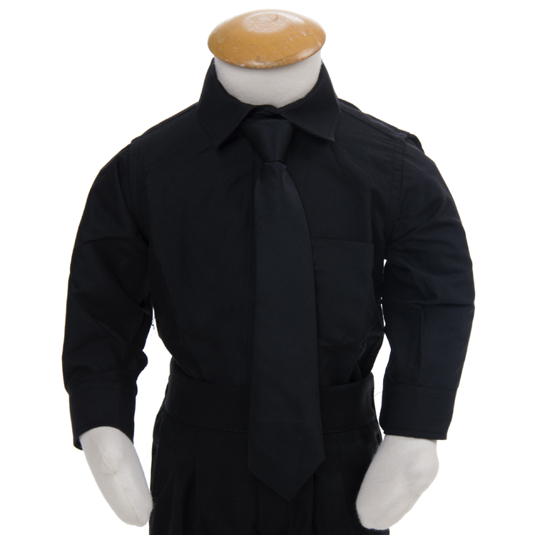 Overhemd B-keus zwart-170/176